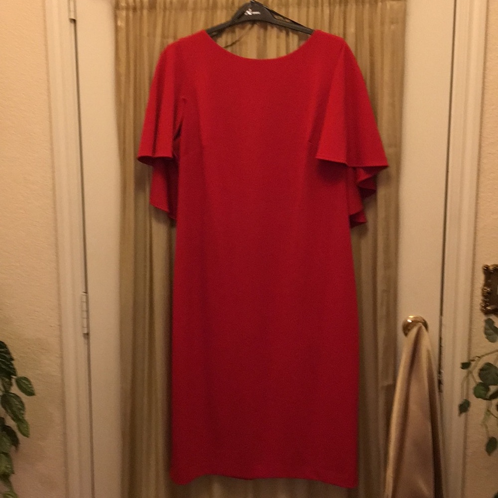 Calvin Klein  capelet dress